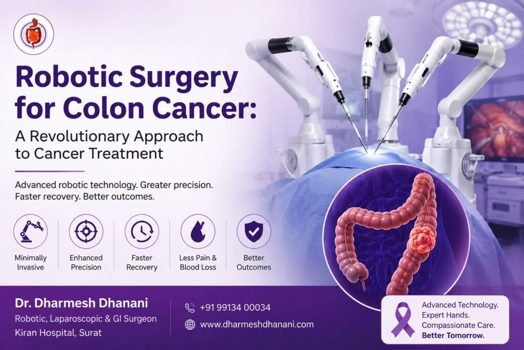 Robotic Surgery for Colon Cancer in Surat: Advanced Treatment by Dr. Dharmesh Dhanani